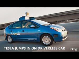 tesla google self driving car